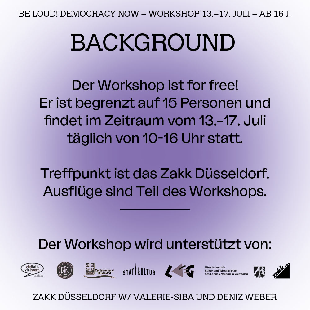 Studio Deniz Weber  Workshop